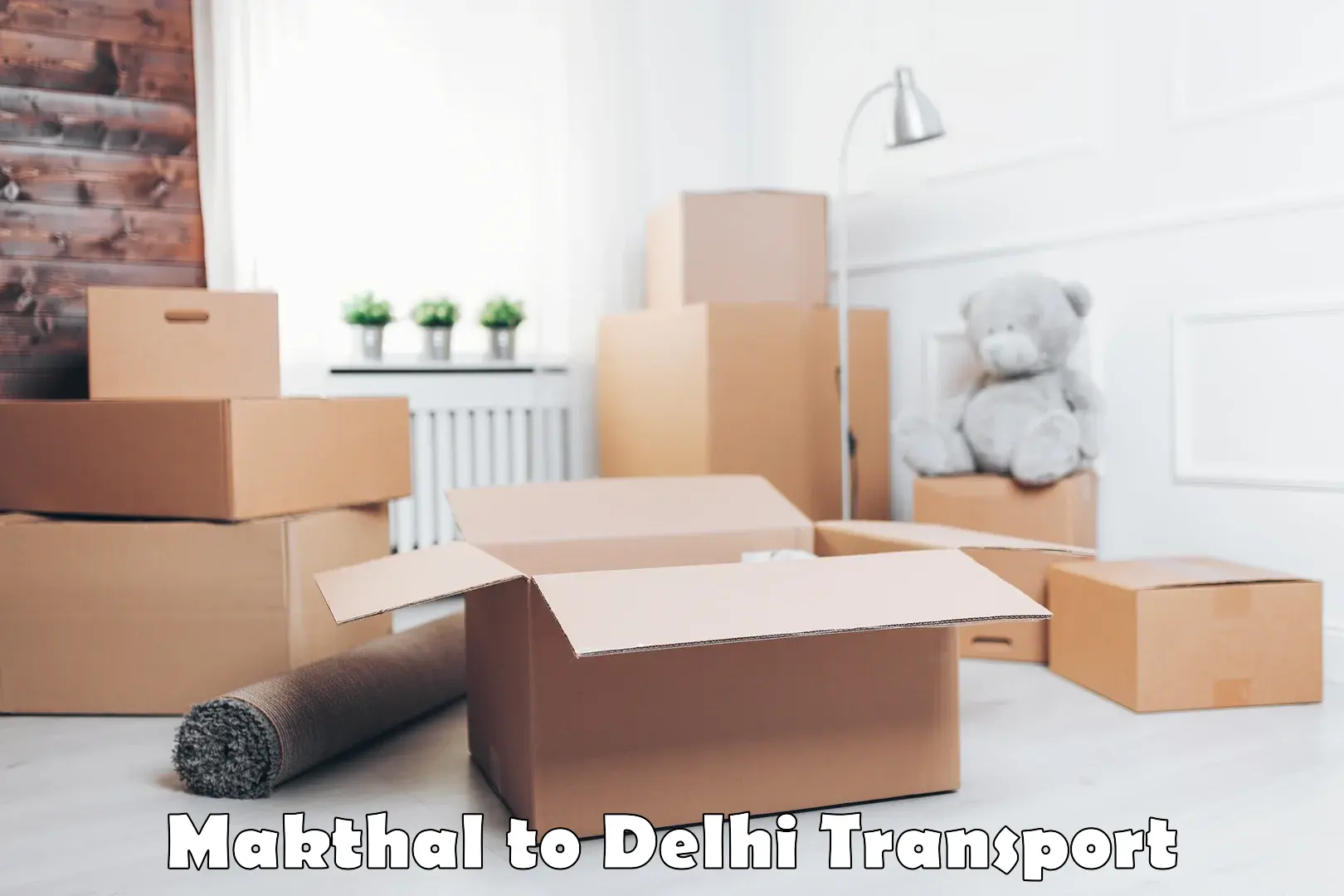 Nearest transport service in Makthal to Guru Gobind Singh Indraprastha University New Delhi