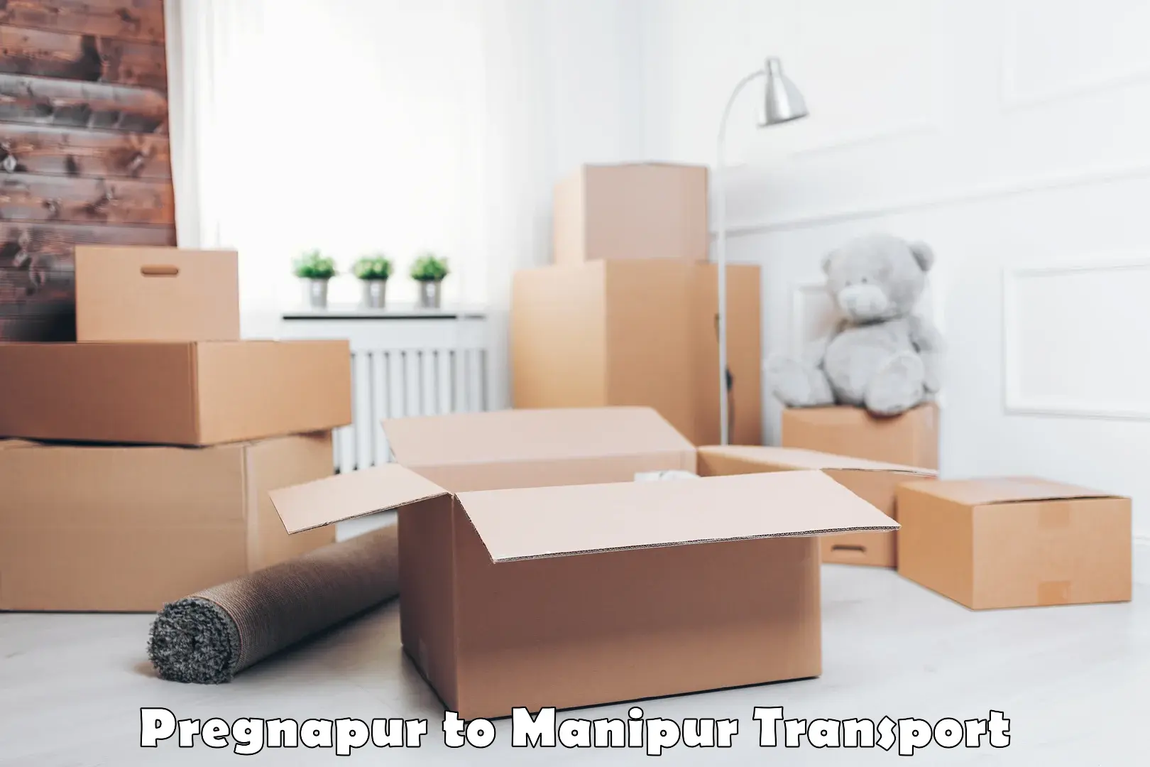 Commercial transport service Pregnapur to Manipur