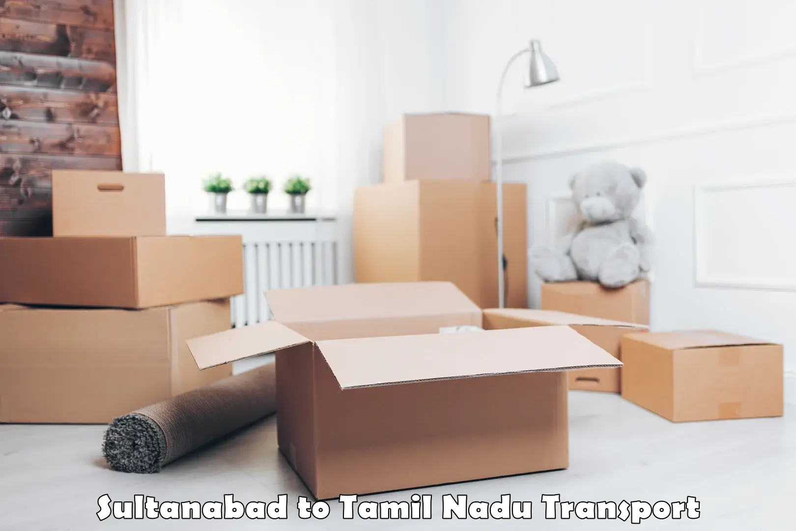 Container transport service Sultanabad to Manonmaniam Sundaranar University Tirunelveli