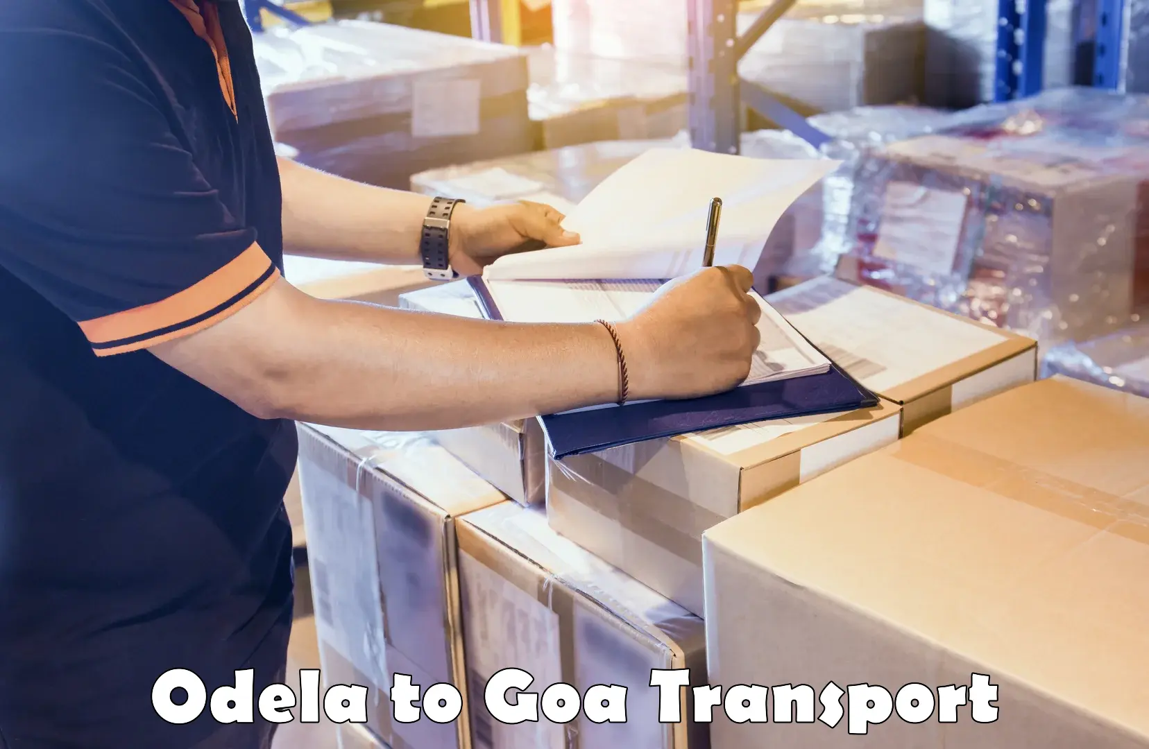 Container transportation services Odela to Bicholim