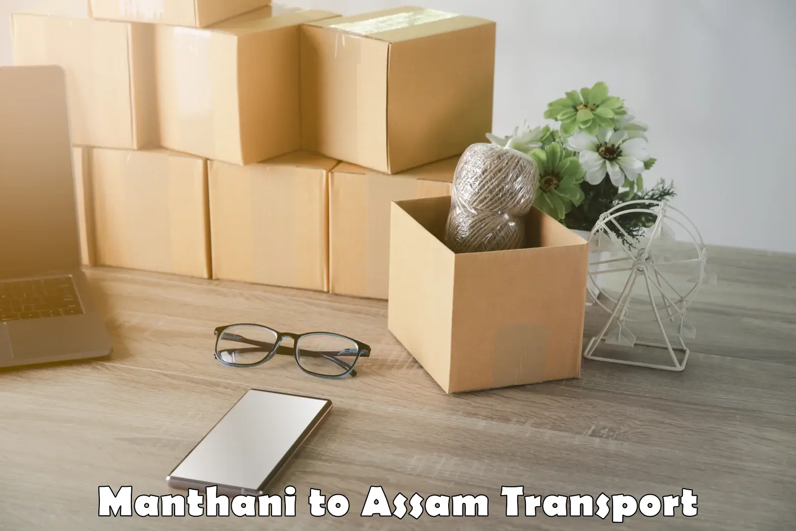 Lorry transport service Manthani to Lala Assam