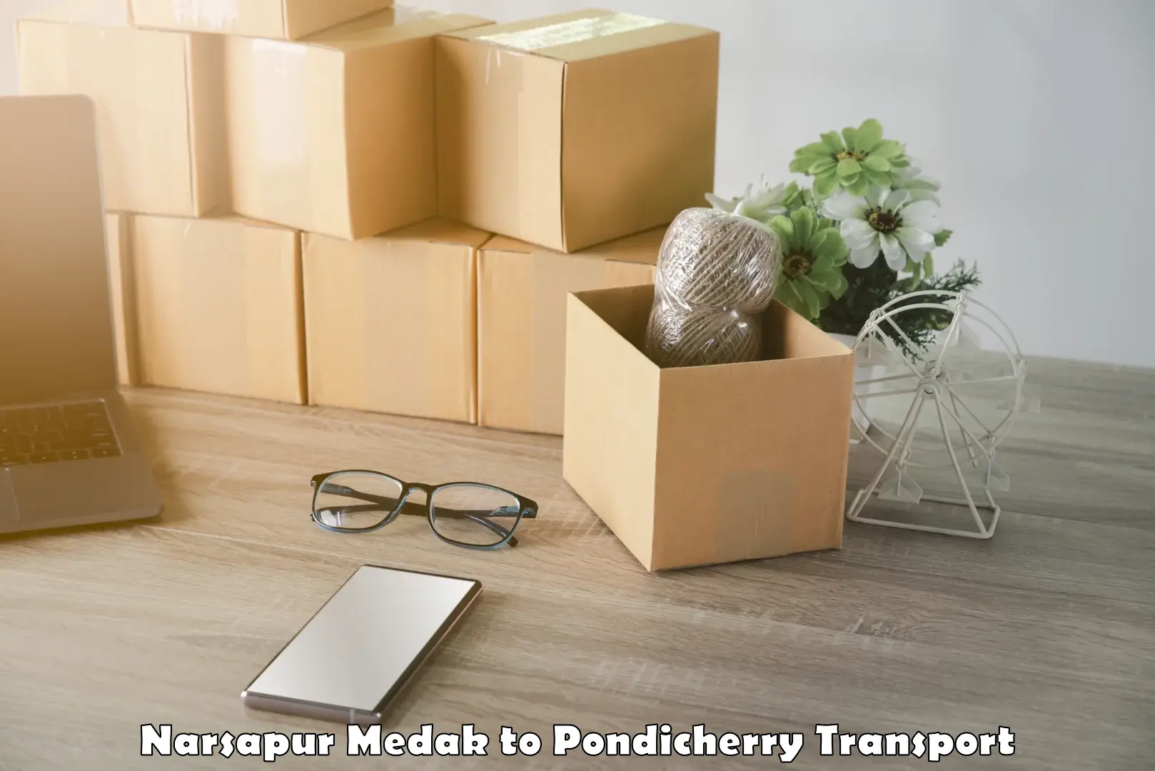 Vehicle parcel service Narsapur Medak to NIT Puducherry